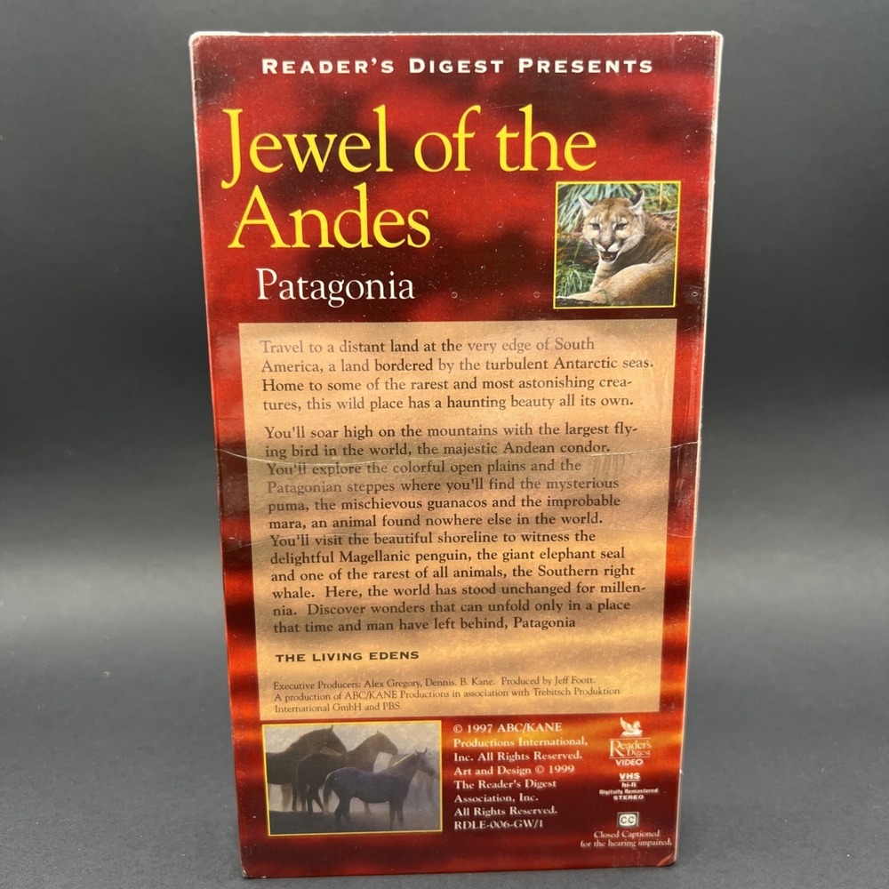 New Sealed Jewel Of The Andes VHS Patagonia Reader's Digest - Picture 3 of 6